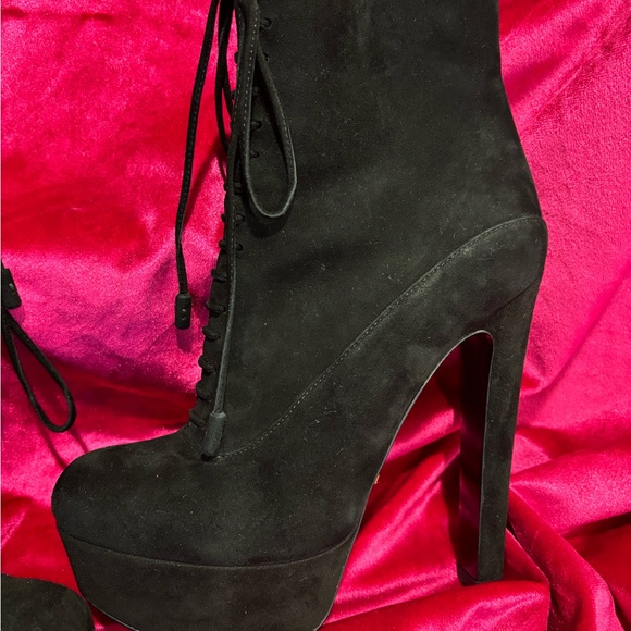 PRADA SuedePlatform GEM EUC worn once. - Picture 5 of 8